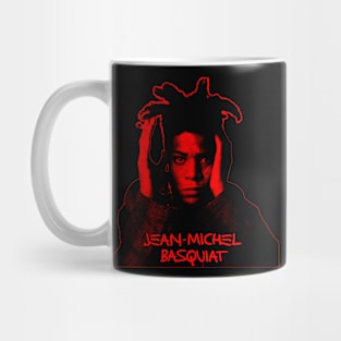 Jean Michel red retro Mug